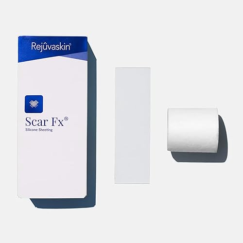 Rejuvaskin Scar Fx - Cinta de silicona para cicatrices de 1.5 x 5 pulgadas para cicatrices quirúrgicas pequeñas a medianas, cinta de silicona para