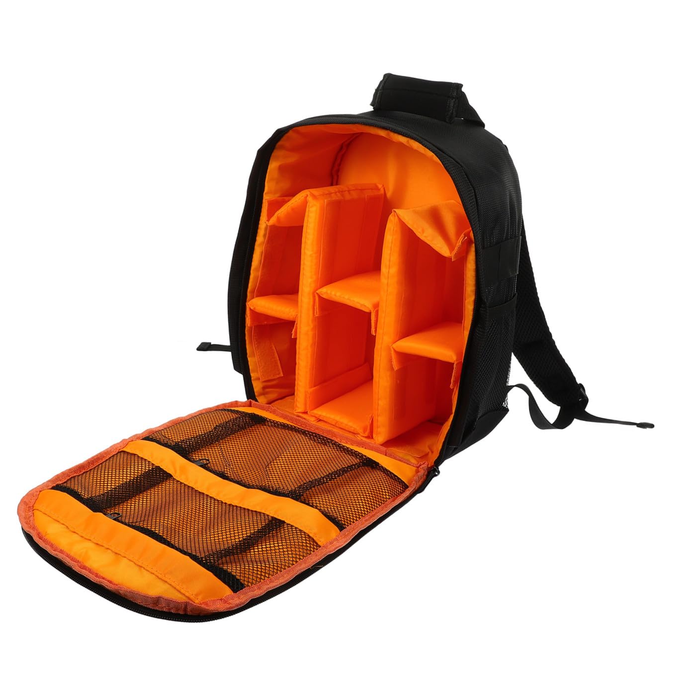 Angoily Borsa per Fotocamera Multi-griglia Piccola Custodia Digitale Protezione Completa, Zaino Portatile Leggero per Fotocamera e Accessori, per Viaggi e Uso Outdoor