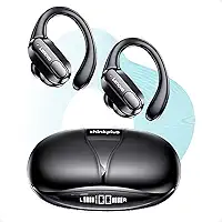 Fone de Ouvido Bluetooth Le novo XT80 – 70h de Reprodução, Display LED Duplo, Ganchos Esportivos, Microfone para Chamadas Claras, Controle por Botões – Intra-auricular Sem Fio para iPhone/Android