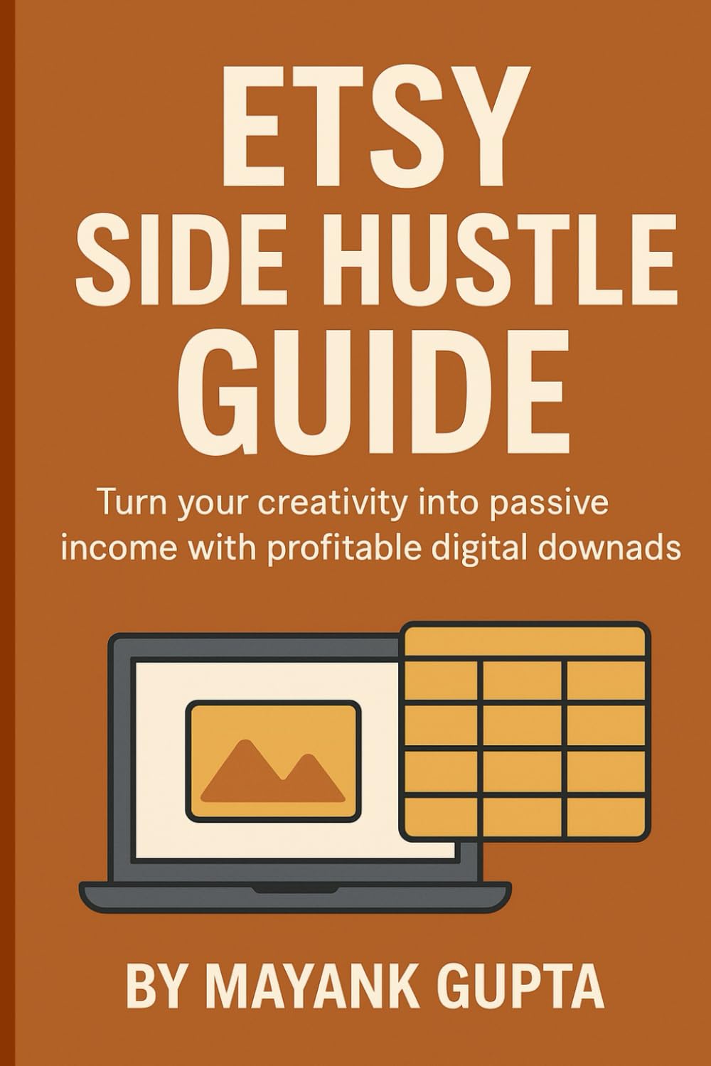Etsy Side Hustle Guide: Sell Digital Downloads and Earn Passive Income: Step-by-Step Etsy Startup Book with SEO Keywords, Canva Templates & AI Prompts for Beginners