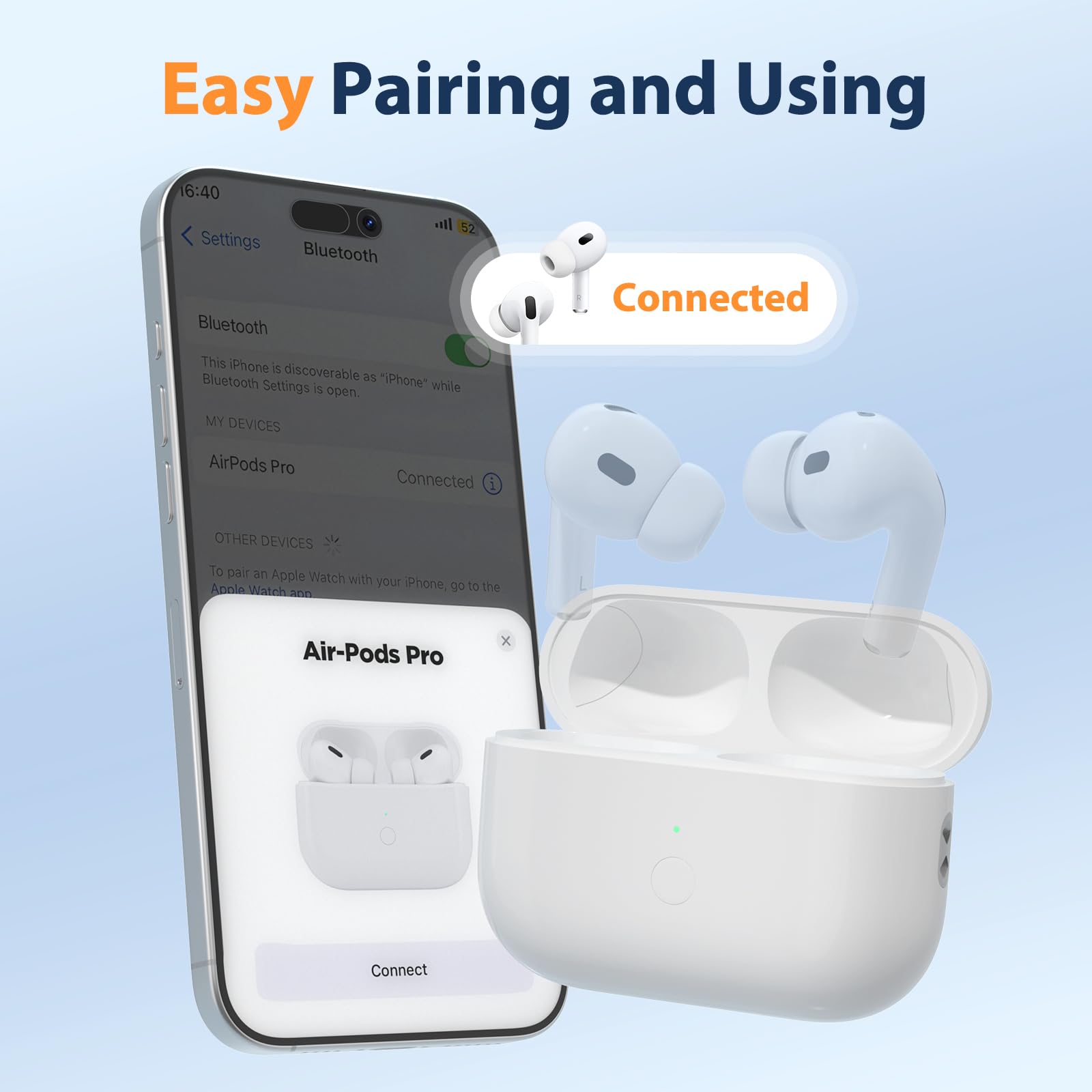 Replacement Airpod Pro Wireless Charging Case,Charging Case