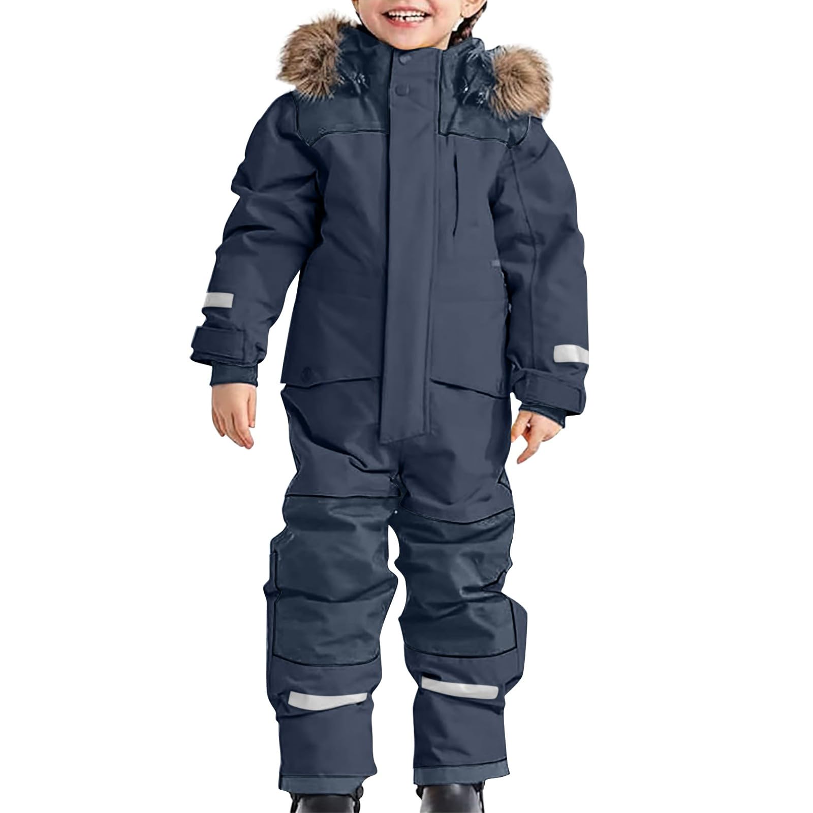 Tuta Da Sci Bambino Tuta Da Neve Di Un Pezzo Bambini Invernale Outdoor Antivento, Calda, Impermeabile E Traspirante, Apertura Con Cerniera Tuta Neve Bambina Tuta Da Neve Bambino 1-15 Anni