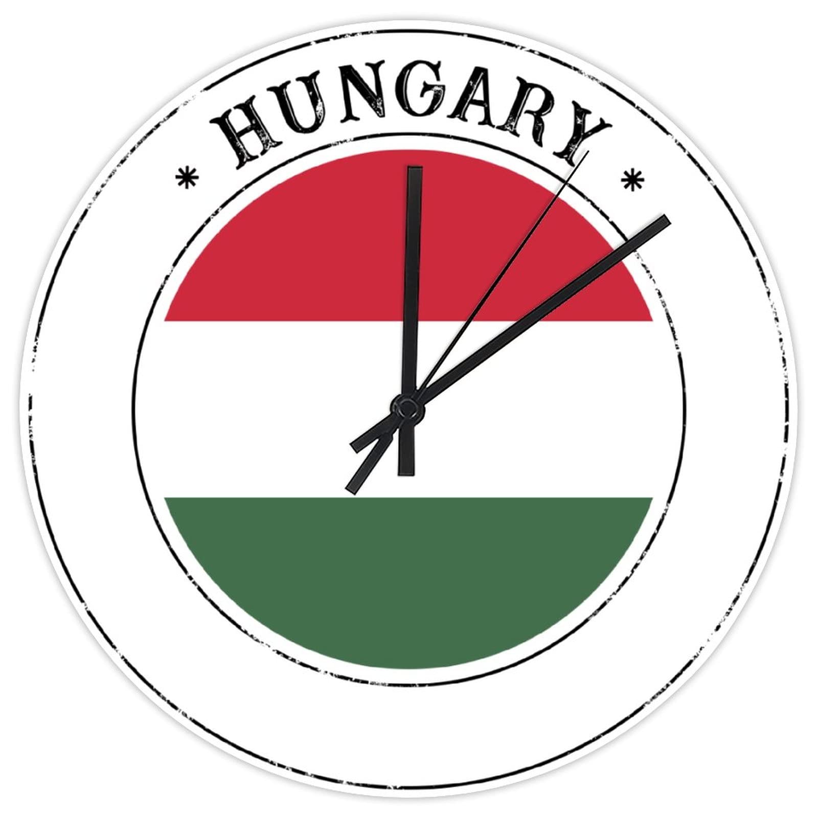 Horloge murale numérique PVC Hongrie 30 cm décoration de chambre moderne