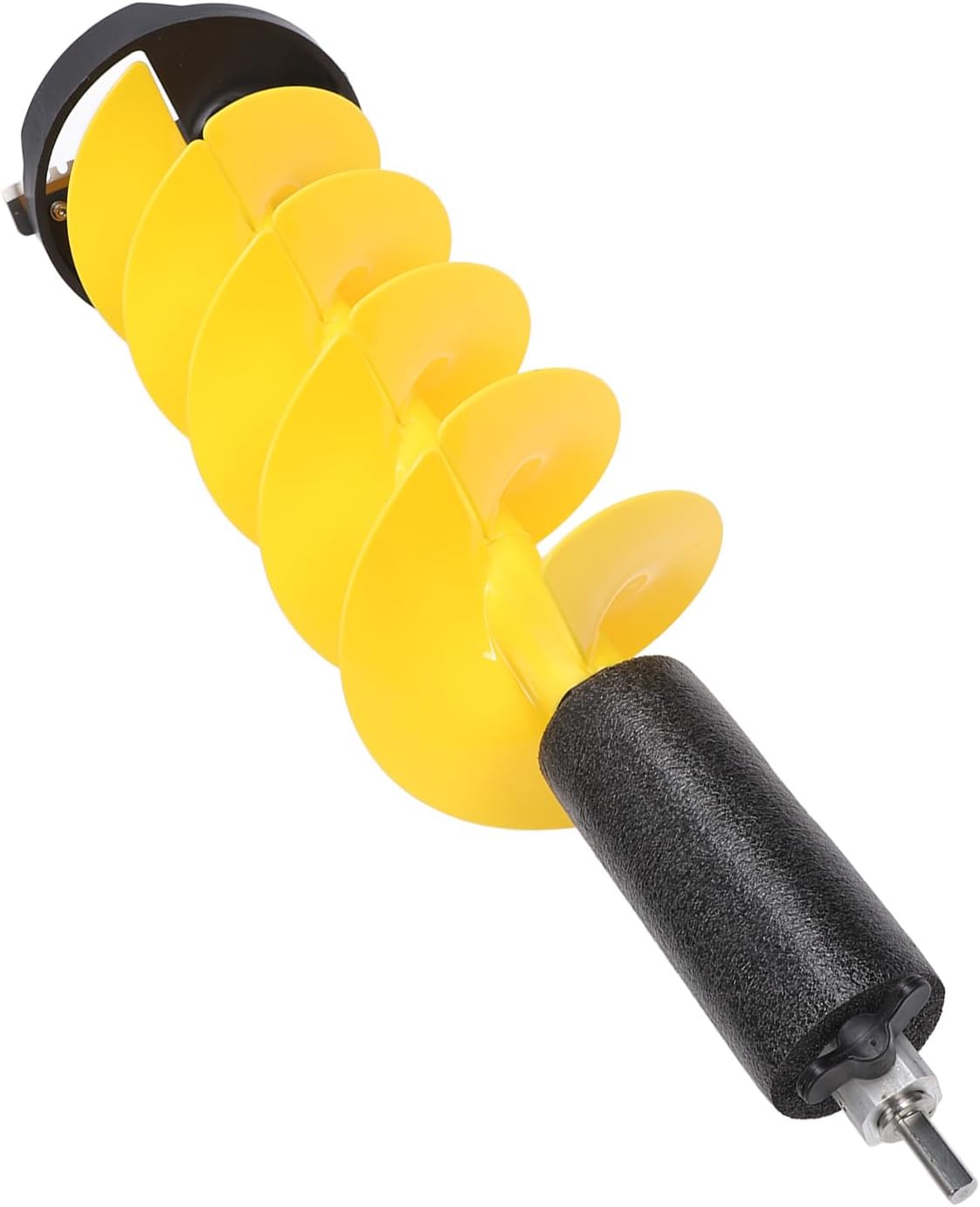 Jeffergarden 氷釣り愛好家向け電動ナイロンコーレスオーガー、冬用の位置決めドリル付き、氷釣り用の軽量で耐衝撃性、長さ28