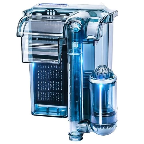 Petta Hang On Back Fish Tank Filter For 10-20 Gallon Aquariums With Surface Skimmer cover