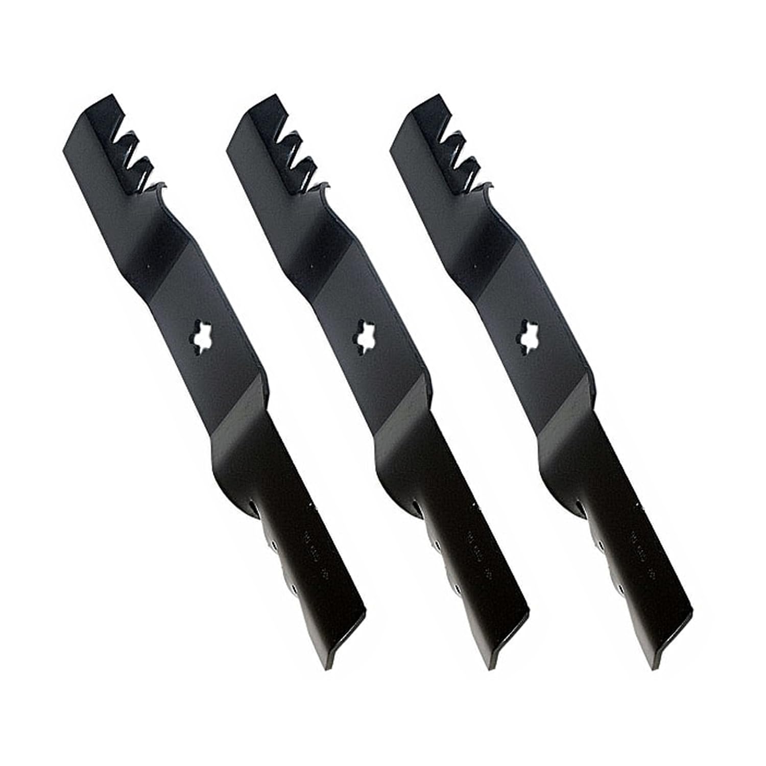 95-605 532187256 575938401 Lot de 3 lames compatibles avec tracteur à gazon Husqvarna YTH24V54 TS354XD
