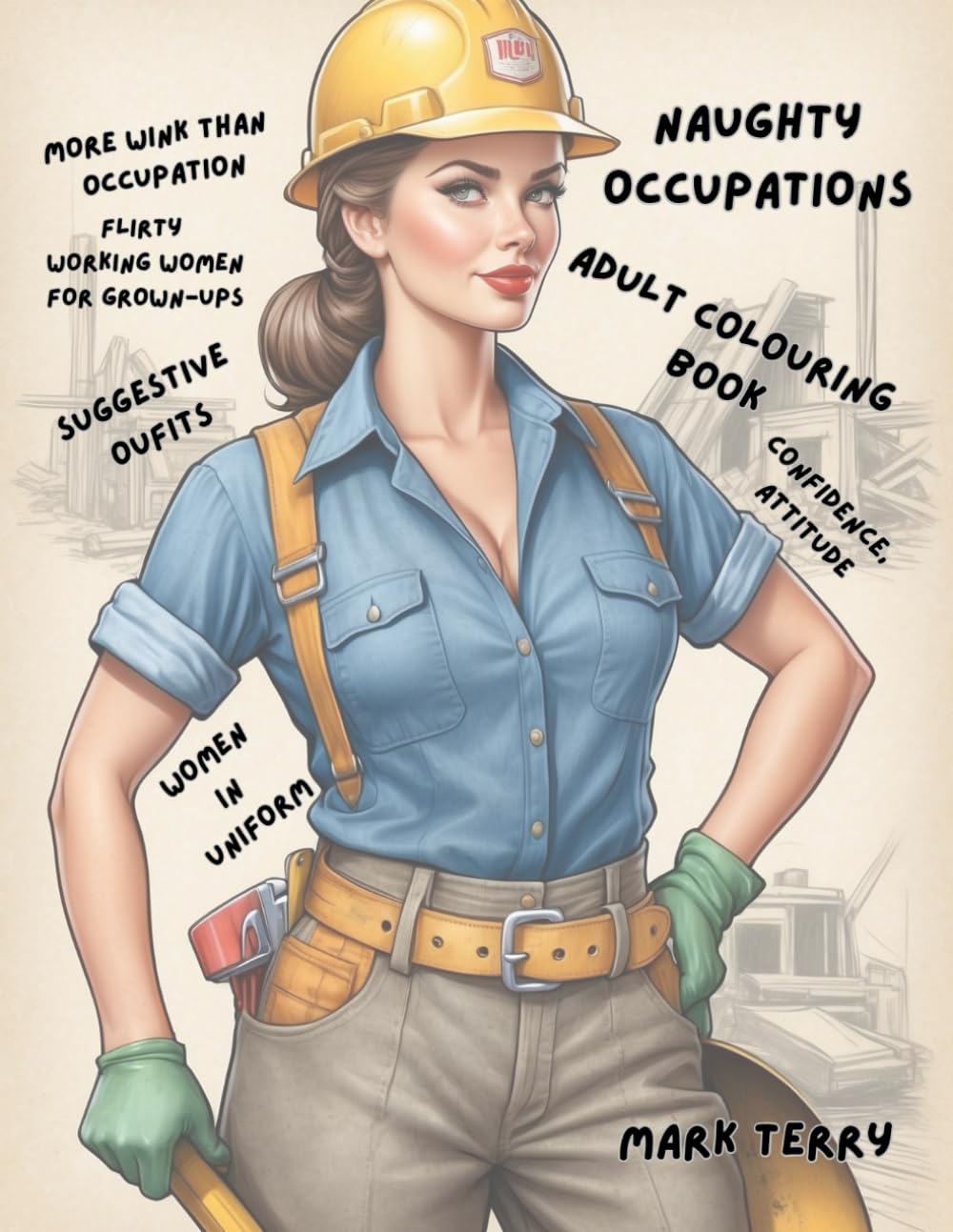 Naughty Occupations (Adult colouring fun)