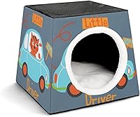 Vista 13 de Sofá de cama plegable con almohada extraíble, diseño de gato y gato