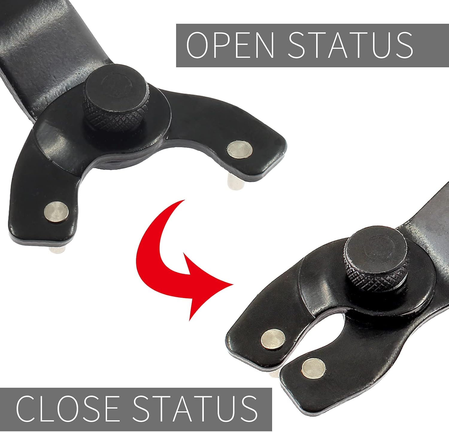 Adjustable Pin Spanner Wrench Lock-Nut Angle Grinder Wrench for Dewalt Makita and Other 4 Inch to 9 Inch Angle Grinders