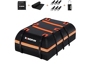 KINGFUN Waterproof Rooftop Cargo Carrier for Vehicles with/Without Roof Racks