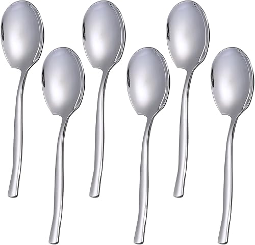 Sosody cubiertos de acero inoxidable para servir ensalada, cubiertos para servir ensalada, incluye 4 tenedores de ensalada y 4 cucharas para