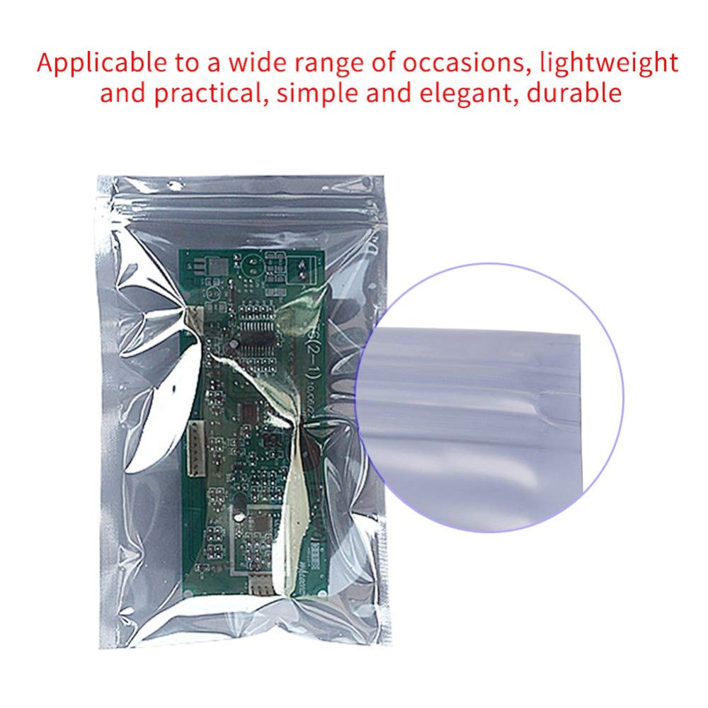 SUNFUA 100 Pezzi Borse Schermanti ESD Riutilizzabili Borse Antistatiche Hard Drive per Schede Madri Dischi Rigidi e Dispositivi Elettronici(100 mm x 150 mm)