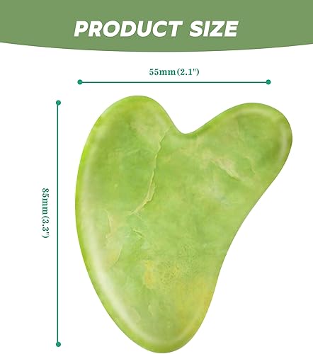 Miniatura 3 de Jade Gua Sha Herramientas faciales Guasha Herramienta para masajeador facial, piedras Gua Sha, herramientas para el cuidado de la piel, herramienta