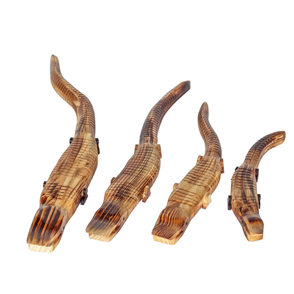 Petites figures crocodile en bois mignonnes pour embellir le tableau de bord de votre voiture