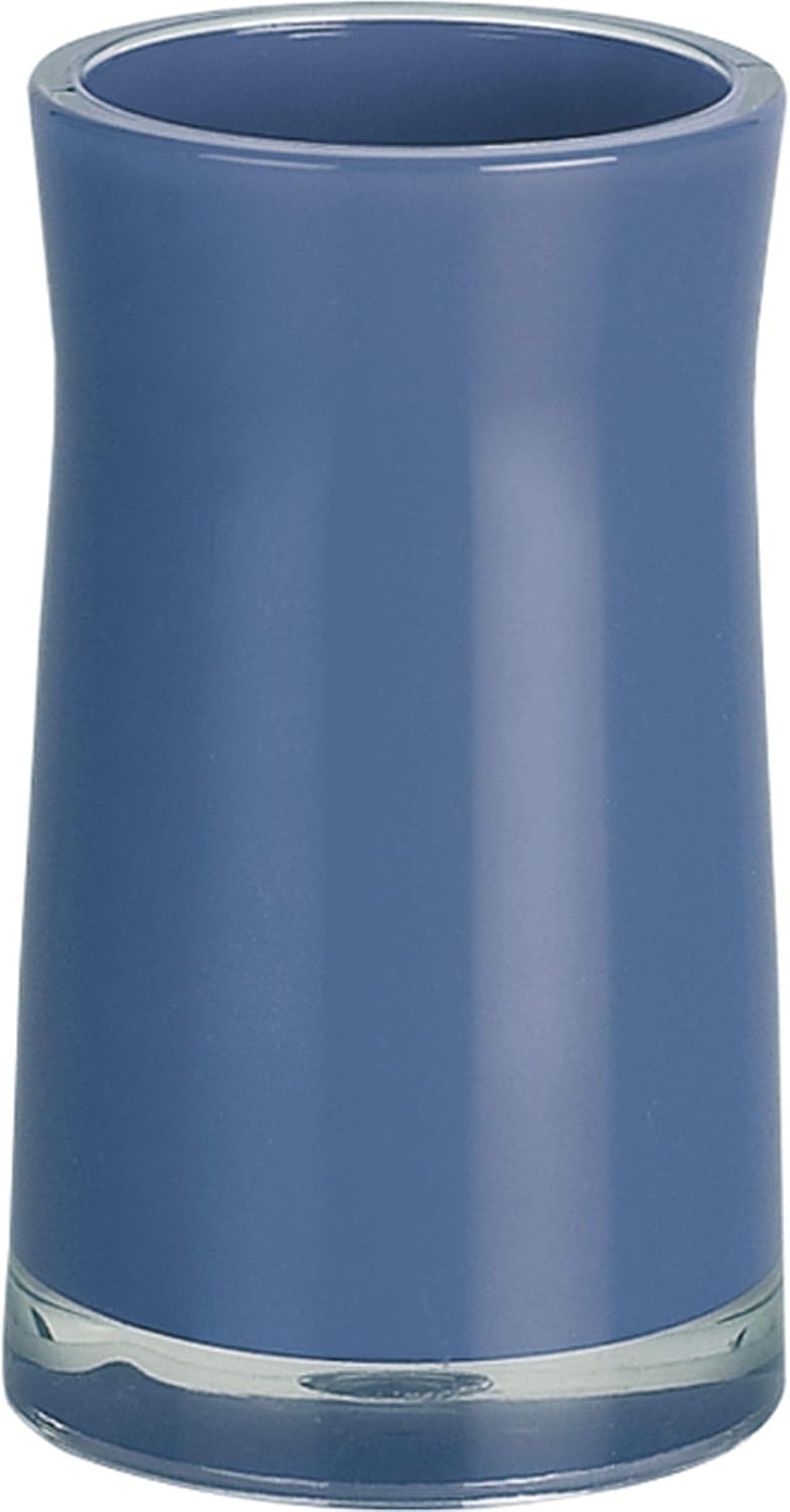 Spirella Sydney Collection Toothbrush Holder Diameter 7 x 12 cm, Acrylic, Blue