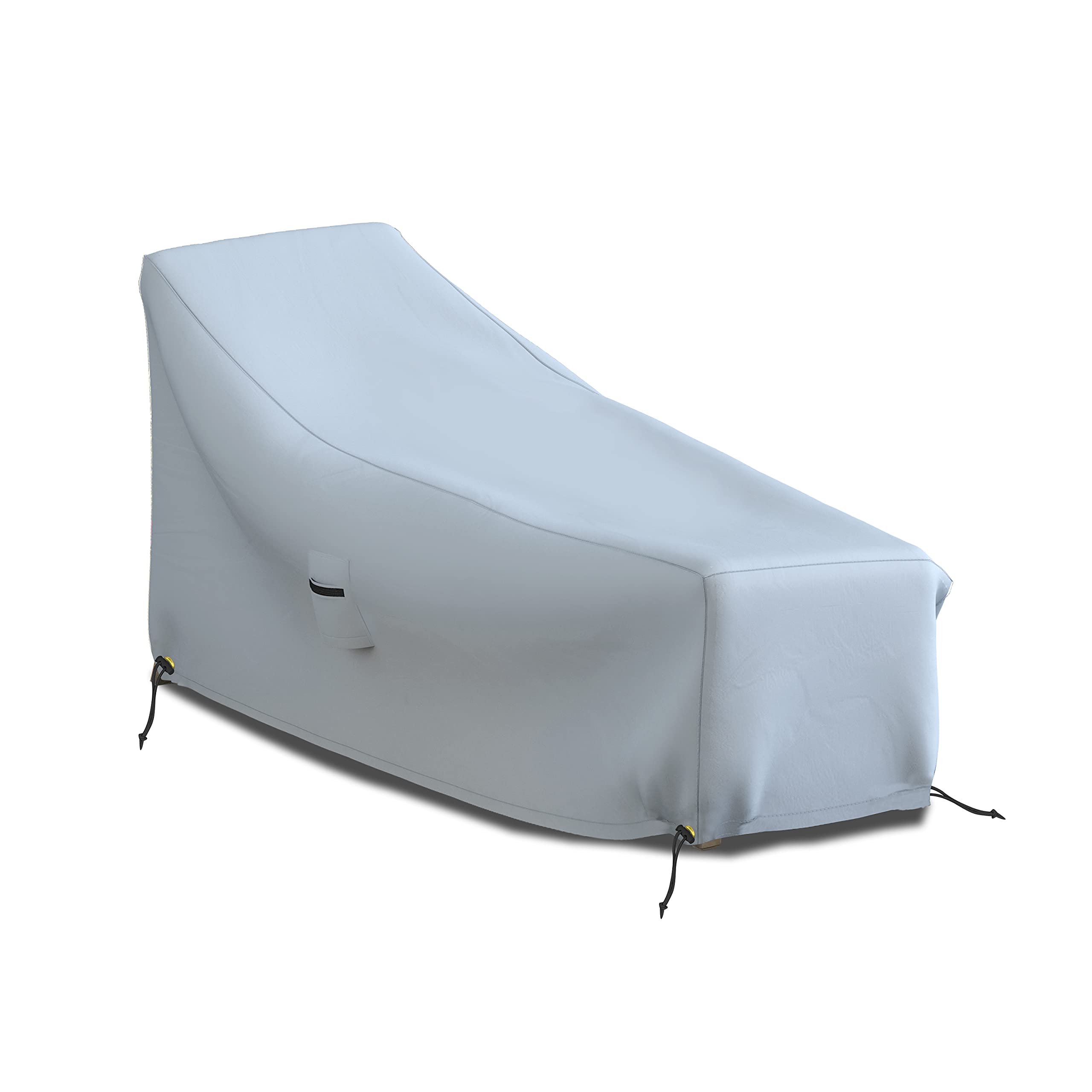 Covers & all Chaise Lounge Cover, Heavy Duty 18 Oz Waterproof UV & Weather Resistant Outdoor Patio Lawn Garden Backyard Furniture Chair Protector with Air Vents & Drawstrings (66L x 28W x 30H, Grey)