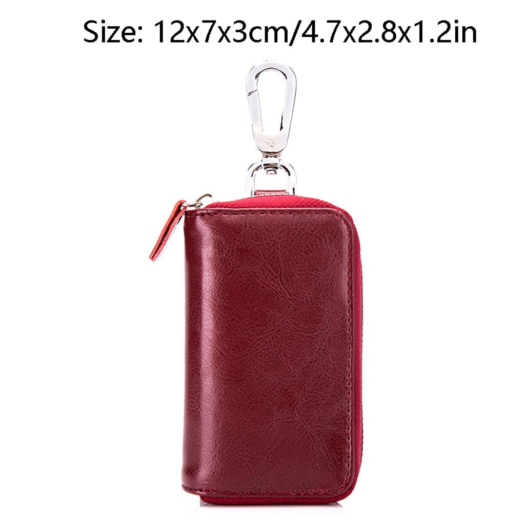 ArinkO Portachiavi Portamonete in Pelle alla Moda: Borsa Portachiavi compatta e Versatile con Portachiavi - Perfetta per un'organizzazione Elegante