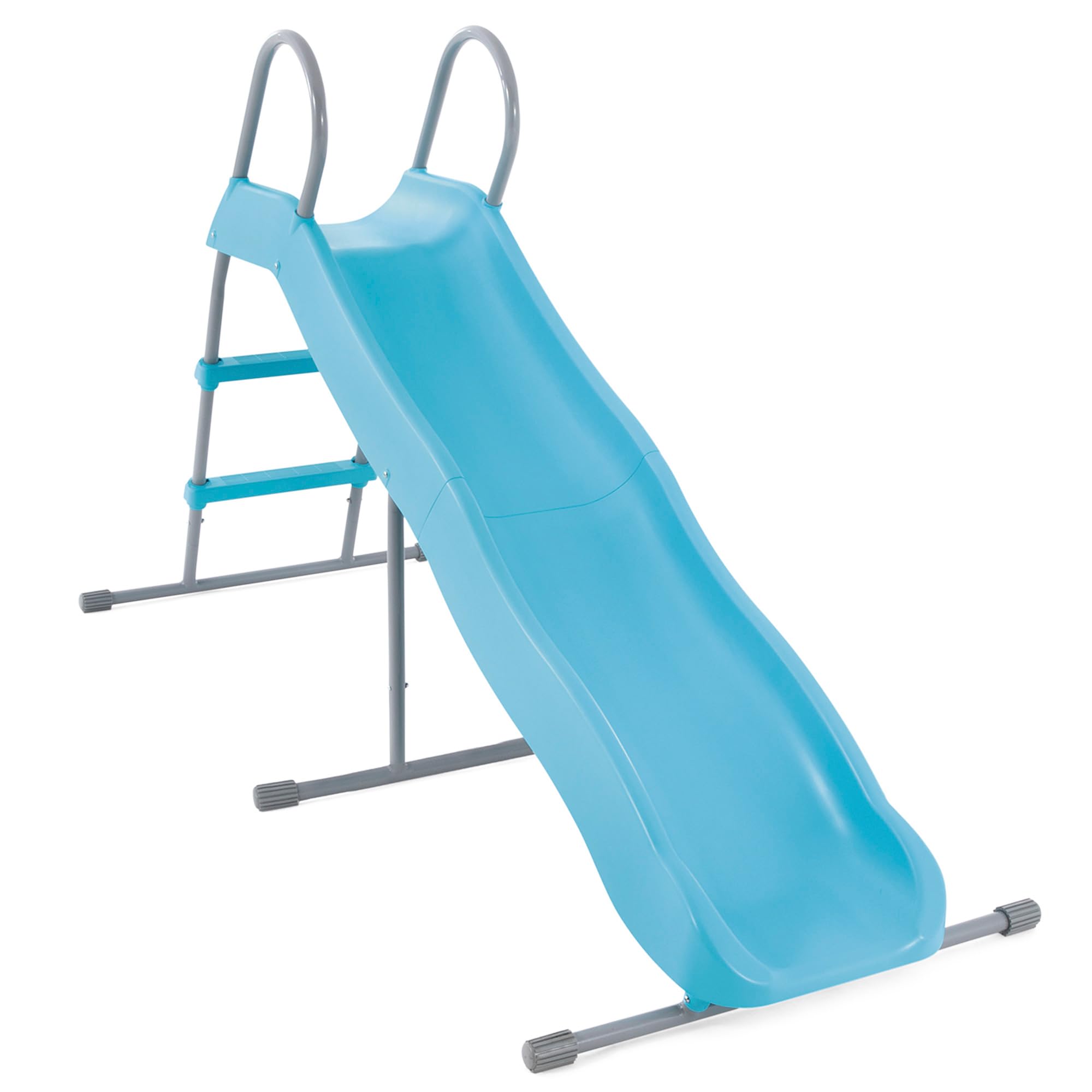 Intex 44106 – Scivolo da Giardino per Bambini, Acciaio e Plastica, Azzurro, 196x84x119 cm