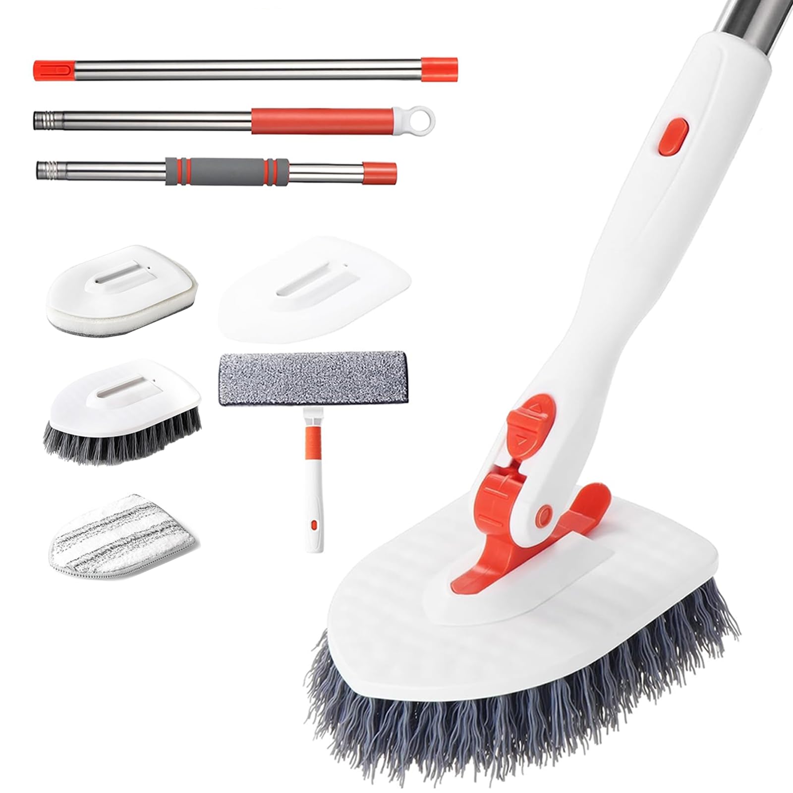 Serpillières plancher fonctions différentes et brosses récurer à manche long