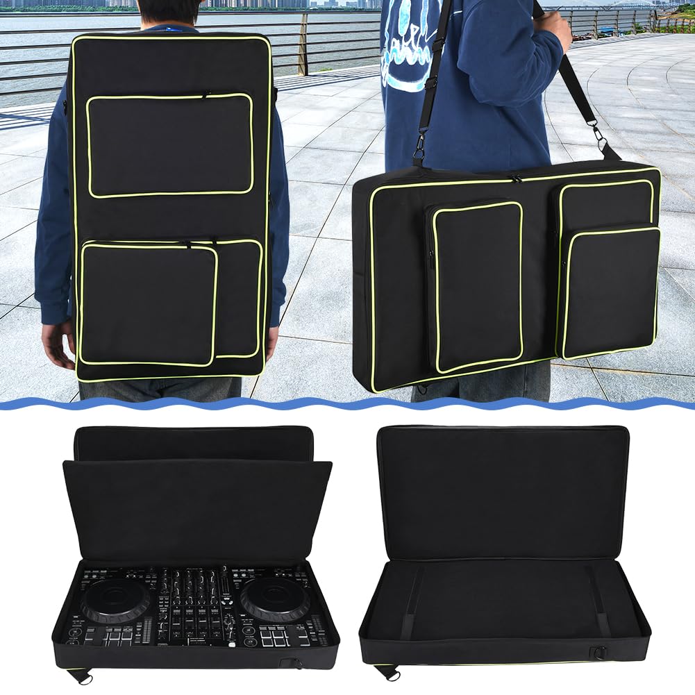 Meijunter Controller DJ Custodia Compatibile con Pioneer DJ DDJ-FLX10/DDJ-1000/DDJ-1000SRT/AlphaTheta DDJ-GRV6 Borsa di Stoccaggio per Controller DJ Portatile con Tracolla