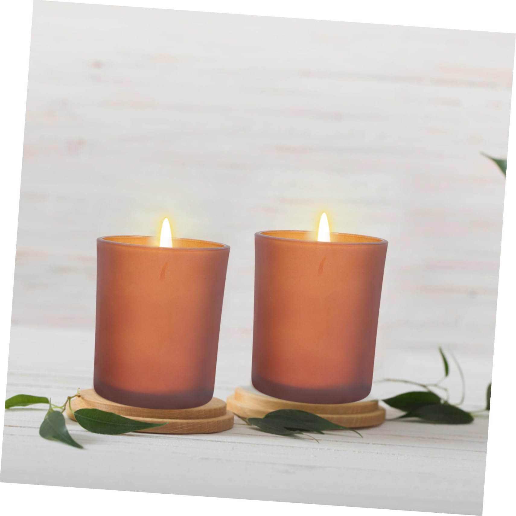 3 Sätze Teiliges Duftkerzenhalter aus Romantische Tischdeko für Candle Light Dinner Hochzeiten und Feste Kerzenständer mit Holzdeckel