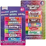 12pc Candy Flavored Lip Balm Assorted Flavors (Tootsie Roll and Candy)