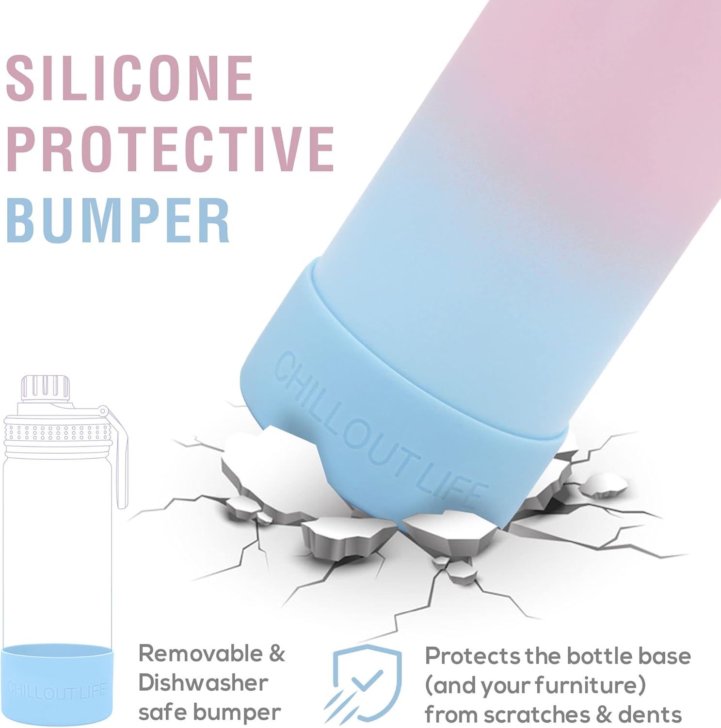 CHILLOUT LIFE 12 oz Kids Insulated Water Bottle for School with Leakproof Spout Lid and Cute Waterproof Stickers, Personalized Stainless Steel Thermos Flask Metal Water Bottle For Girls & Boys - Image 5