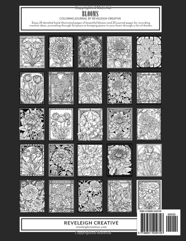 Vista 2 de Blooms Coloring Journal