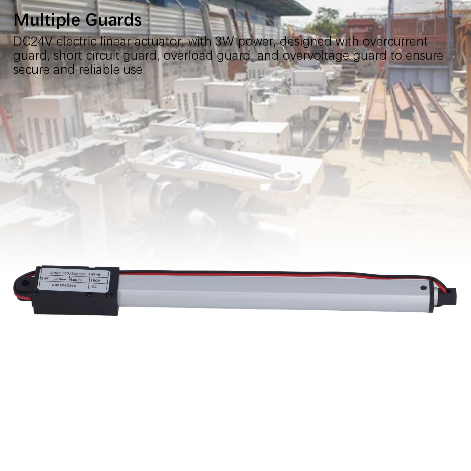 24V Mini Electric Actuator Linear Motion Lifting Rod 150N Thrust 150mm Stroke