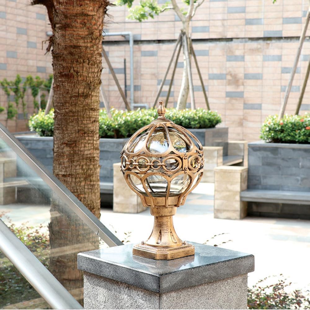 MGJX Lampada Da Esterno A Colonna Stile Europeo - IP54 Impermeabile - Foto 5