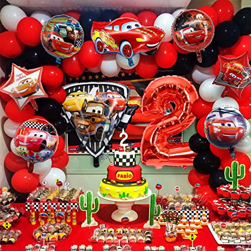 Cars Lightning Mc Queen Balloons For Kids Birthday Baby Shower Cars Theme Party Decorations (2) #TOP5
