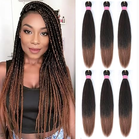 🔥Hot Water Setting Ombre Braids! 20" Pre-Stretched Braiding Hair