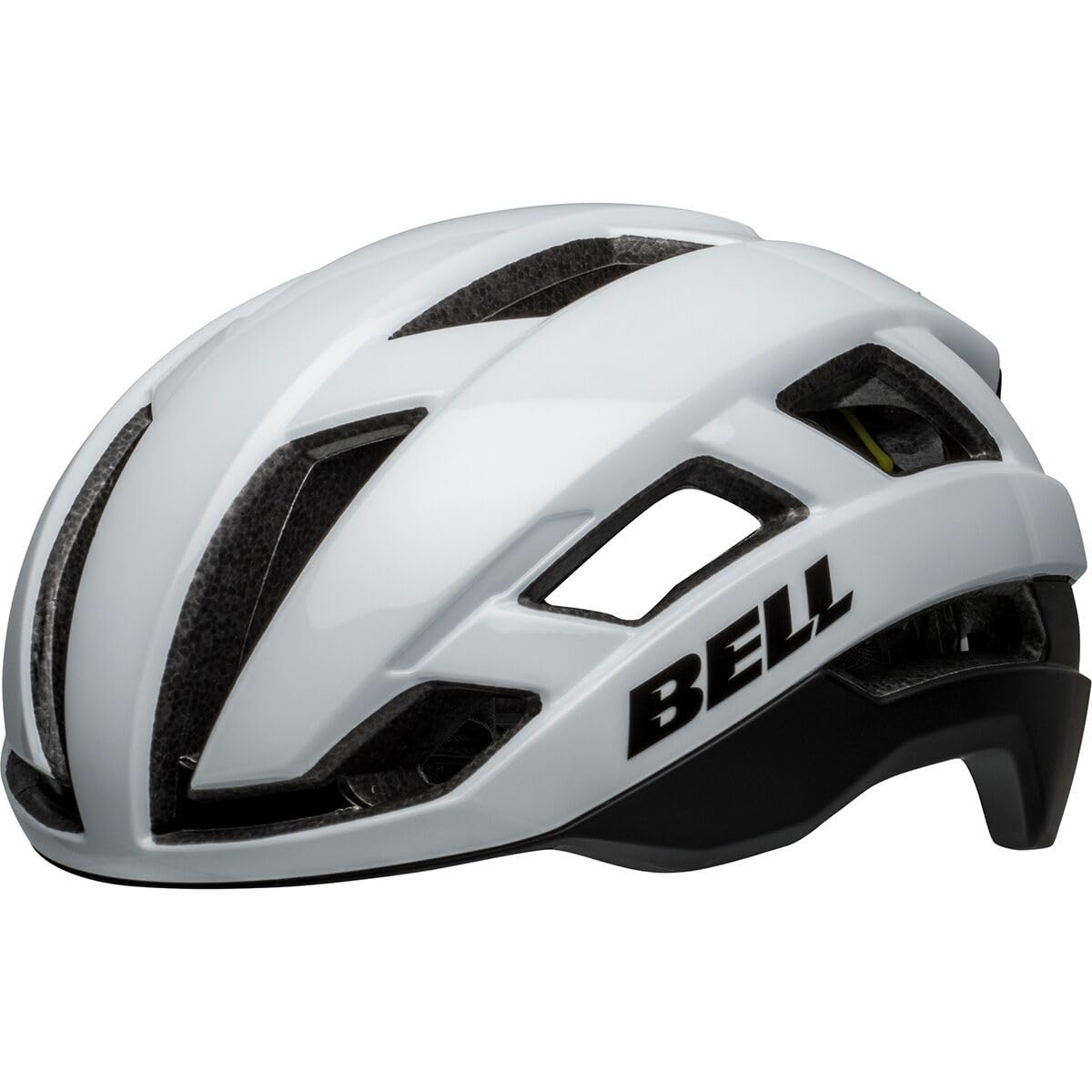 Bell Matte/Gloss White/Black Falcon Xr Led Mips Road Cycling Helmet Extra Large