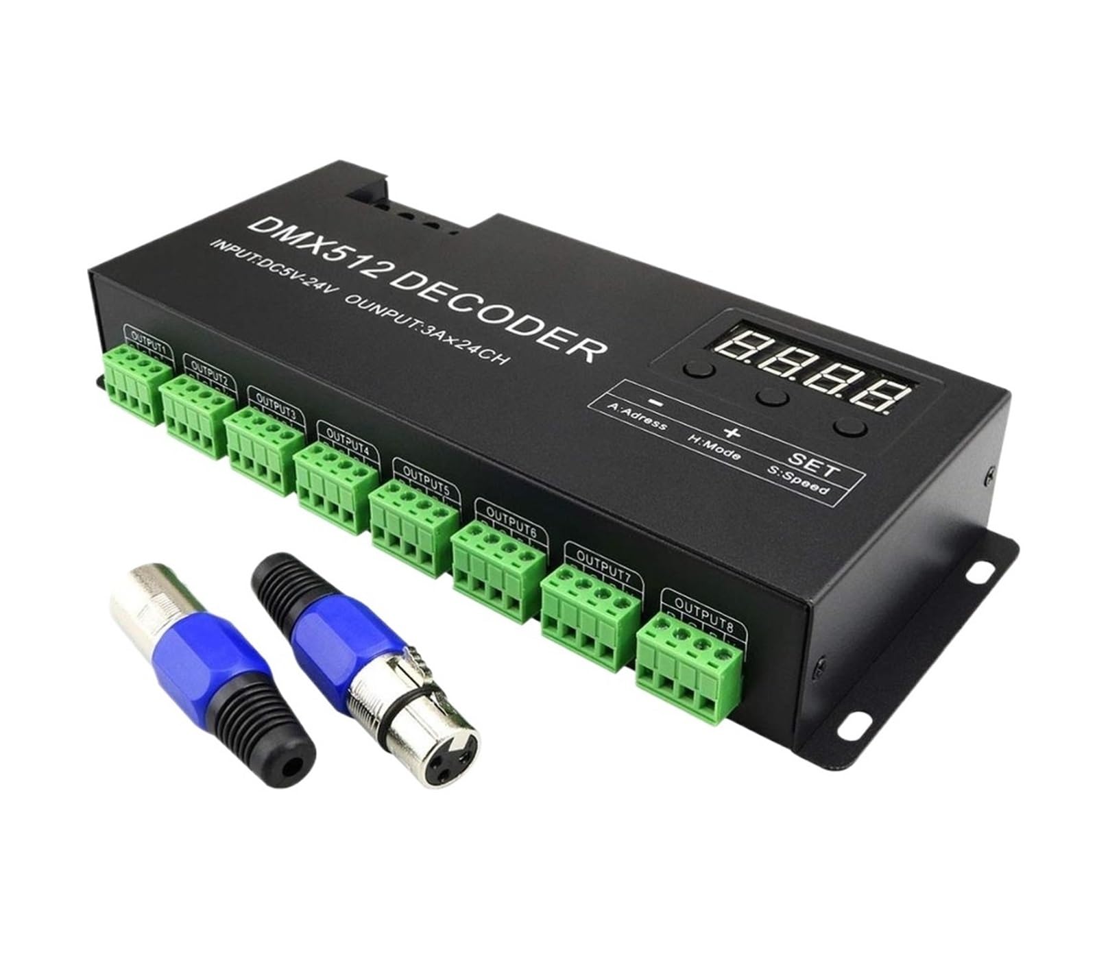 512 decoder with Digital Display dimming Driver RGBW 24-Channel LED Controller for lamp DC5V-24V(24 channle)