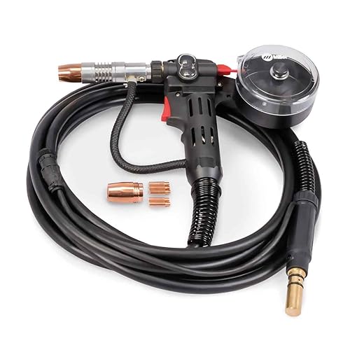 Miller Spoolmate 150 - Pistola de carrete de soldador MIG de 150 A para aluminio, acero y acero inoxidable - Soldador de carrete de aluminio con