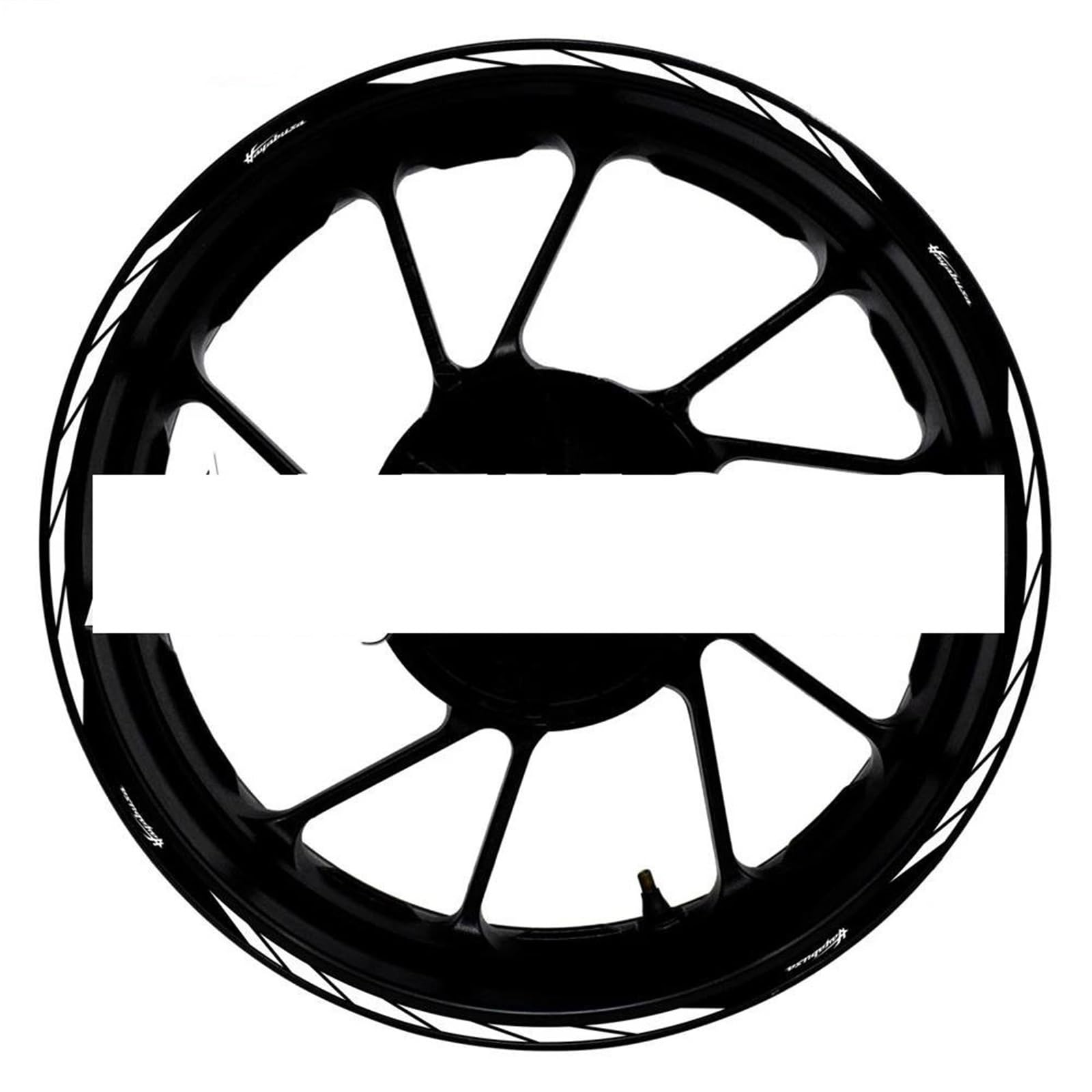 Motorcycle Accessories Wheel Stickers Reflective Rim Motorbike Waterproof Decals for Suzuki for Hayabusa 1300(Color7)