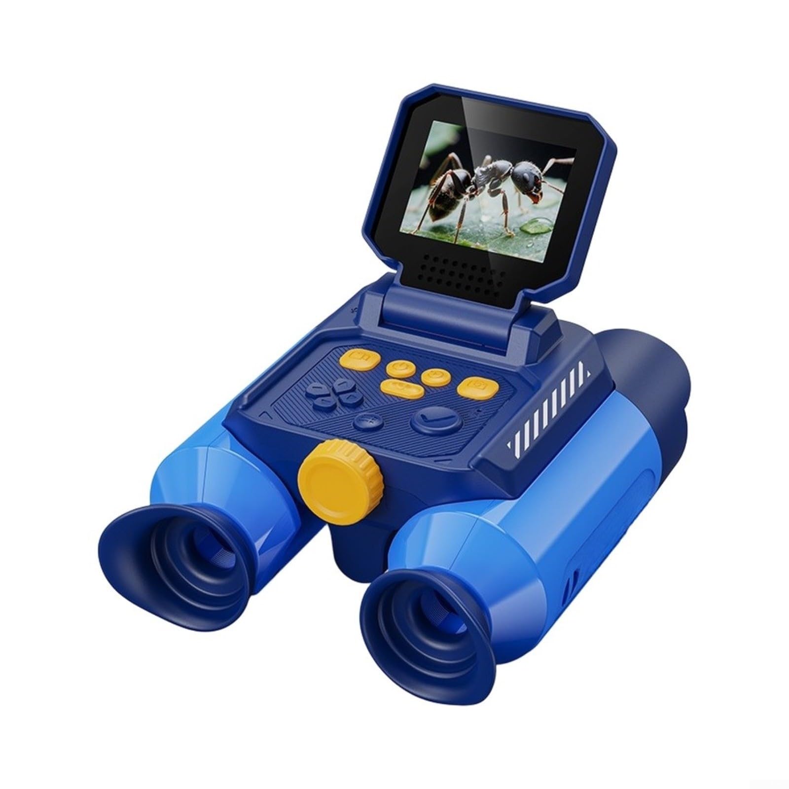 Risveglio - Prismáticos digitales con cámara de zoom de 48 MP, pantalla de 2.4 pulgadas para telescopio de visión nocturna para observación de aves, caza, senderismo, viajes, adultos (390 azul)