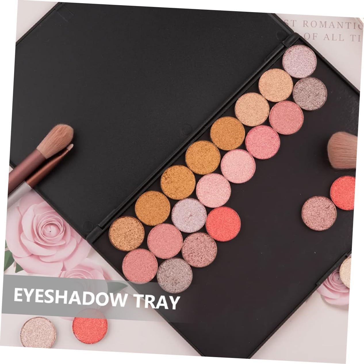Homoyoyo Palette di Ombretti Vuote Magnetiche 2 Pezzi 23x15 Cm Contenitore per Ombretti Fai da Te Portatile per Trucco Quotidiano e Viaggi