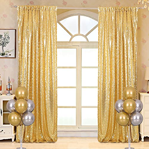 Zdada Fotohintergrund mit Pailletten, goldfarben, 2 Stück Cover