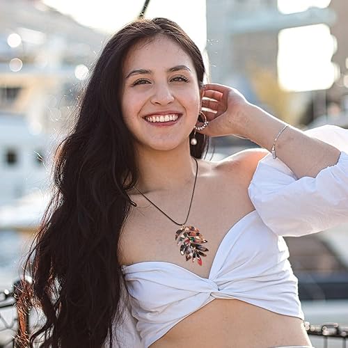 Miniatura 7 de Mega Pet Kit de fabricación de aretes, 10 colgantes de hoja de resina de acetato de celulosa con 20 ganchos de latón para aretes, 30 anillos de