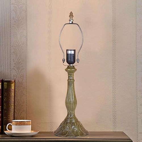 Repuesto de base de metal, base de lámpara de mesa de aleación con diámetro Tiffany de 12 pulgadas, pantalla de cristal manchado disponible en Yaxa Costa Rica