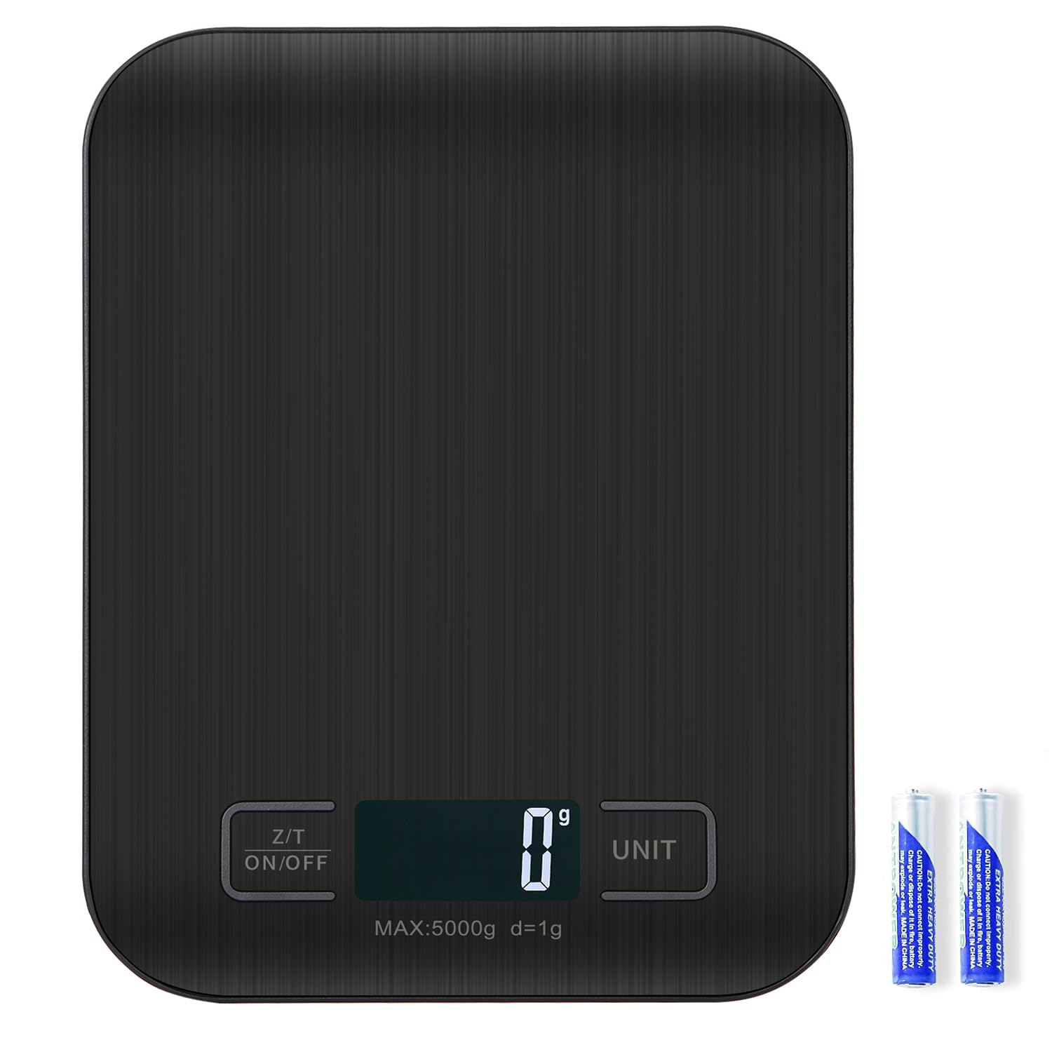 Kitchen Scale, 11 lb Digital Food Scales with Batteries, 5 Units with Tare Function, Touch Button, Backlit LCD Display โ image 1