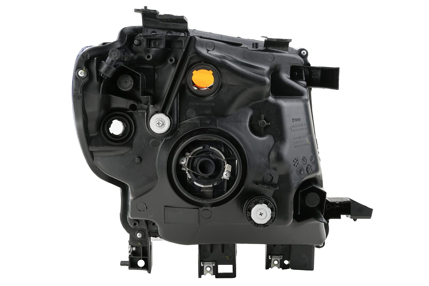 Johns, Juego de faros delanteros halógenos para Ford Ranger 11 04/11-02/16 H4 izquierda y derecha + faros antiniebla + bombillas