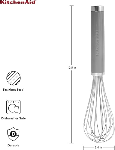 Miniatura 2 de KitchenAid Classic Utility Batidor, talla única, gris, 10.5 pulgadas
