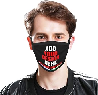 Custom Face Mask Design Your own Personalized Cloth Face Balaclava Bandana with 2 Filters for Unisex Men Women
