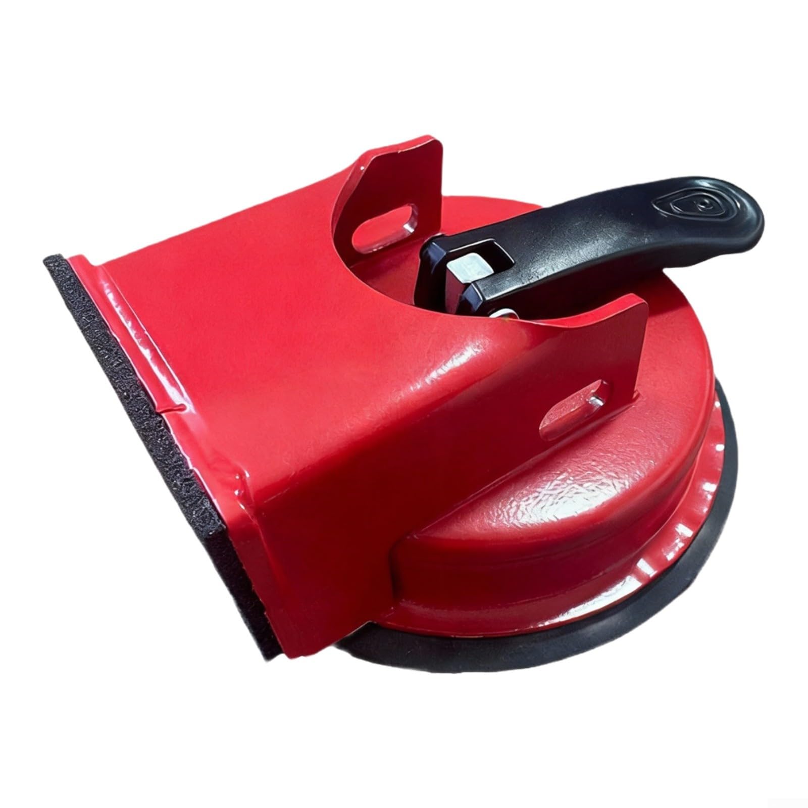 Ventouse Outil de Réparation d'Écart de Sol avec Marteau Réducteur de Bruit et Forte Prise en Vide pour Parquet, Carrelage et Plancher Stratifié Rouge