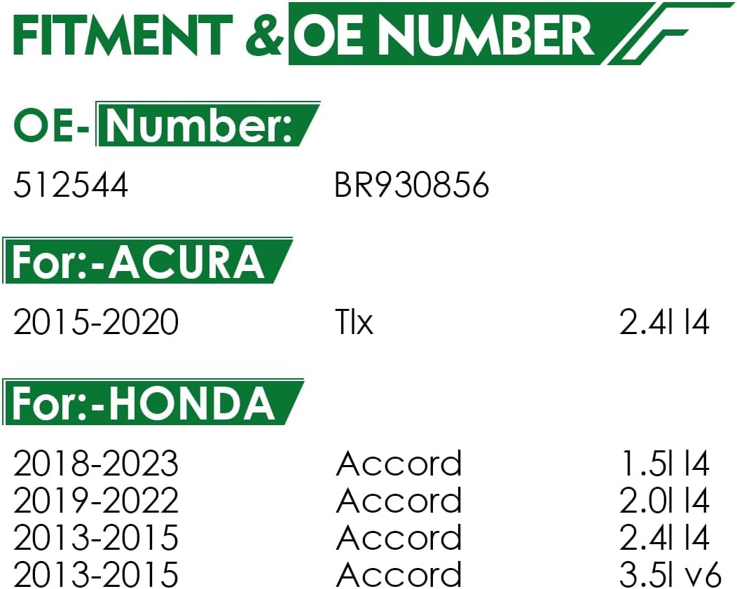 Set of 2 Rear Wheel Bearing and Hub Assembly with 5-Lug Fit for:-Honda Accord 2013 2014 2015 2018 2019 2020 2021 2022 2023, for:-Acura 2015-2020 TLX 1.5L 2.0L 2.4L 3.5L OE# 512544 BR930856