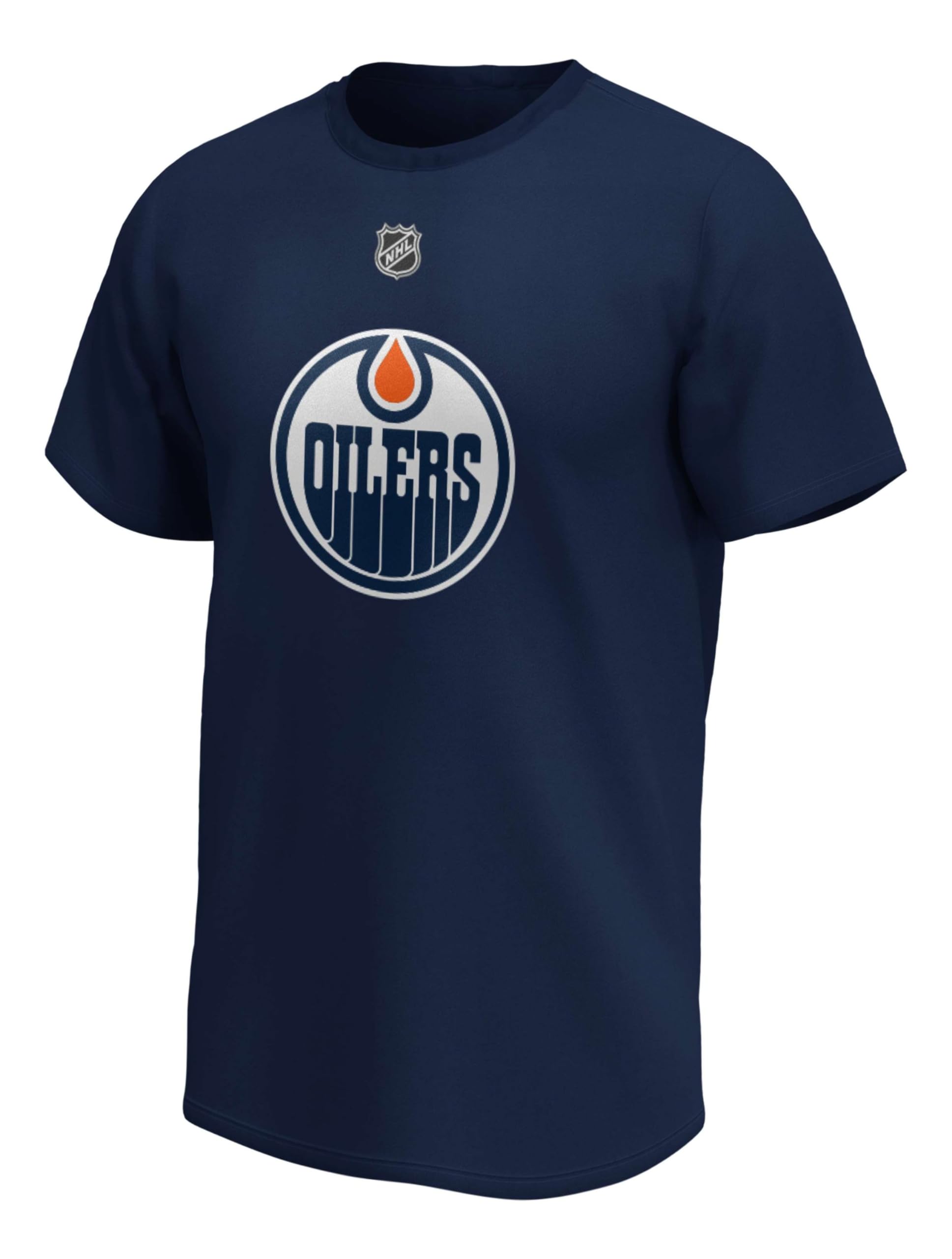 Fanatics Leon Draisaitl #29 Edmonton Oilers Iconic Player NHL T-Shirt Navy