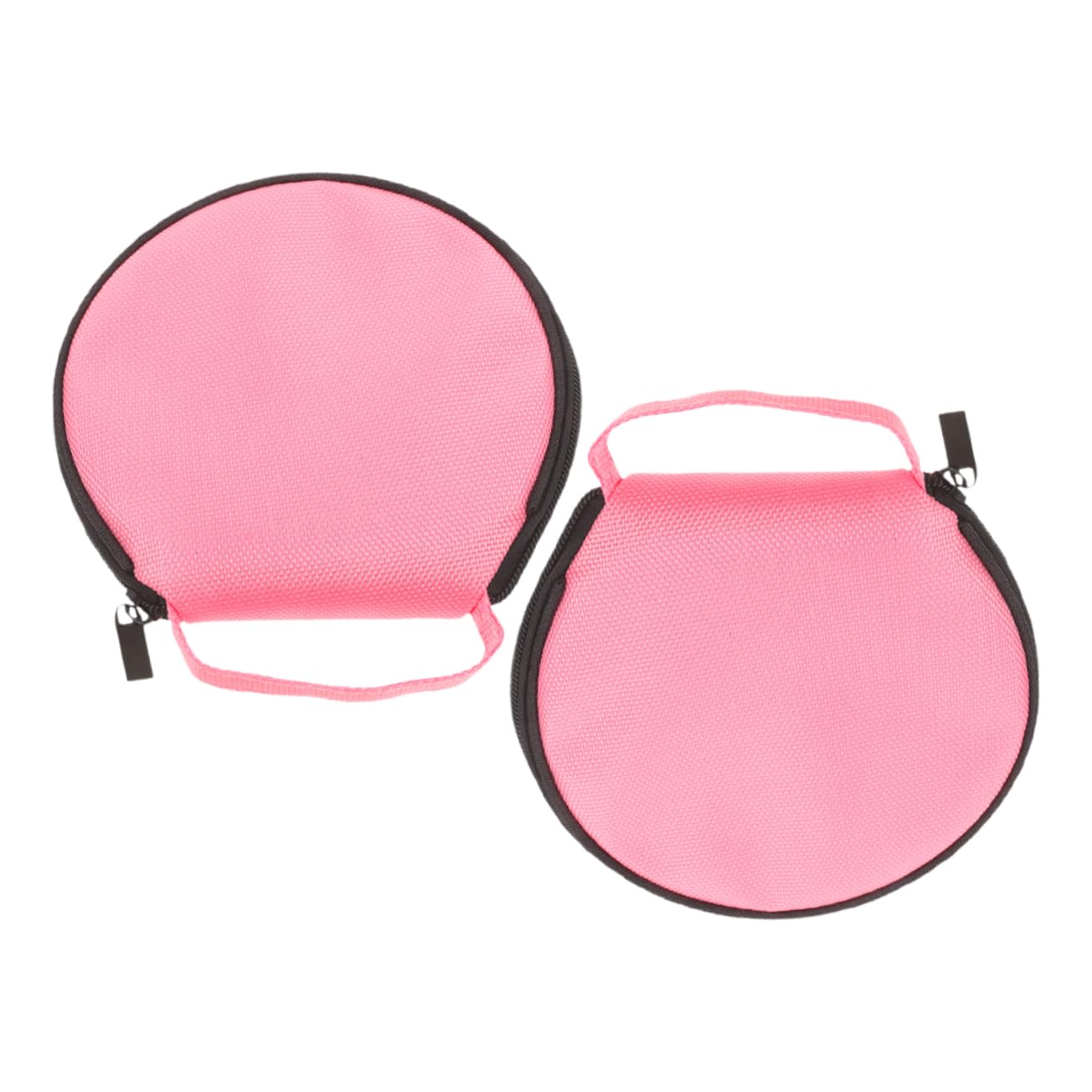Unomor 2pcs CD Dvd Storage Case Portable Disc Holder for Car Organizer Pouch Easy Access Travel Friendly Design Pink