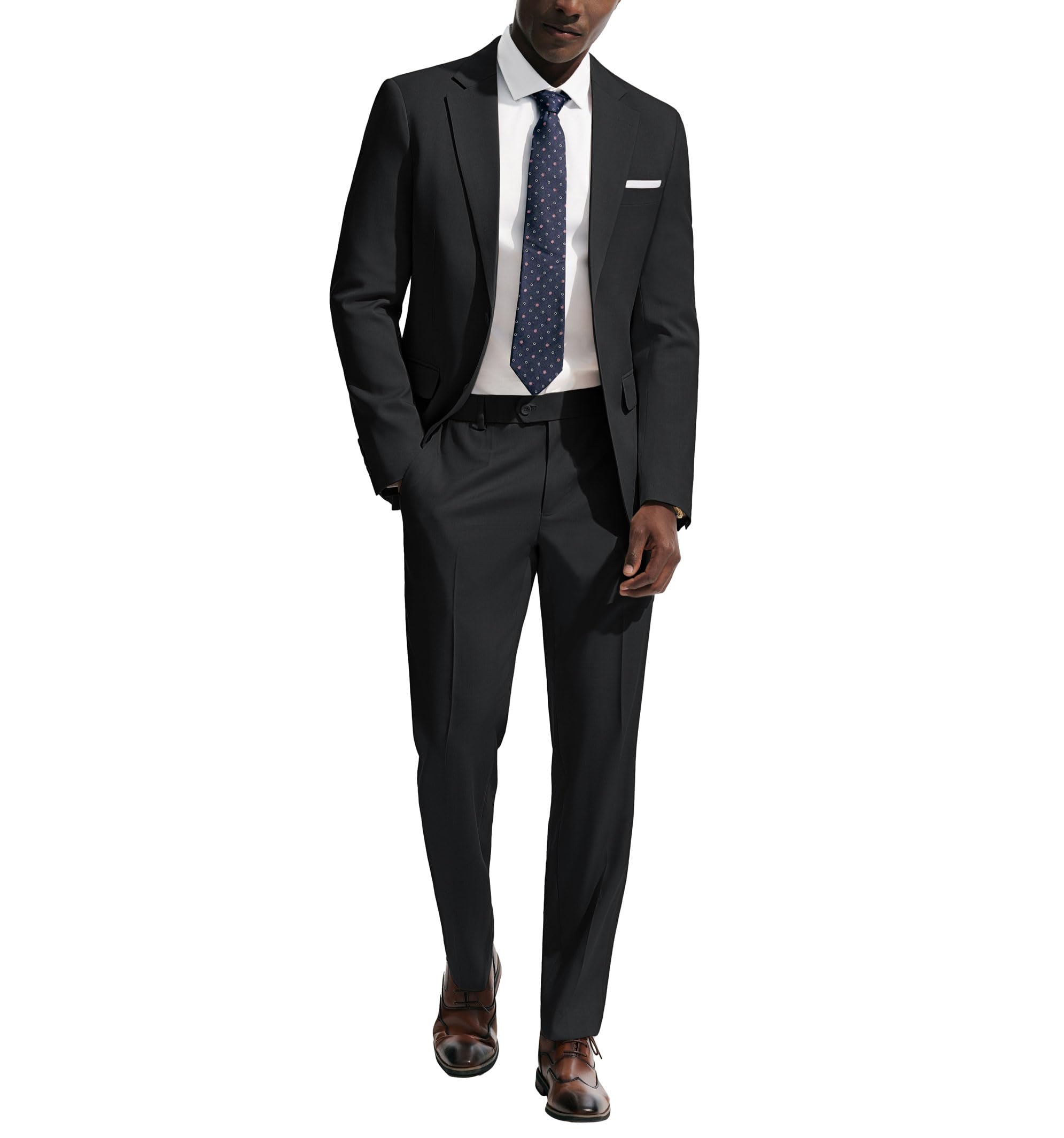 PJ PAUL JONES Herren Anzug 2 Teilig Slim Fit Modern Herrenanzug mit 2 Knöpfe Sakko Hose für Business Hochzeit Party
